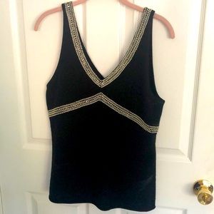 J Crew Cashmere Sequined sleeveless sweater
